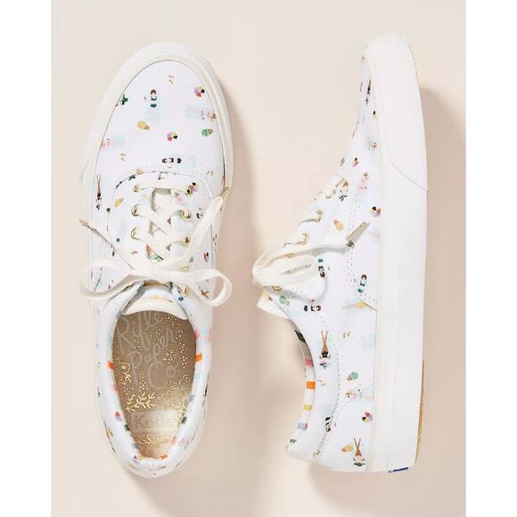 NWOT Keds x Rifle Paper Co. Anchor Sun Girls Sneakers, 7.5 $138 - Picture 1 of 8
